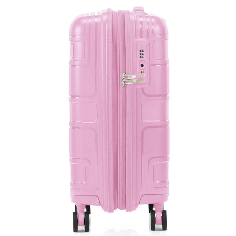 American Tourister Light Max 55 cm Expandable Carry-On Spinner Suitcase - Fresh Pink