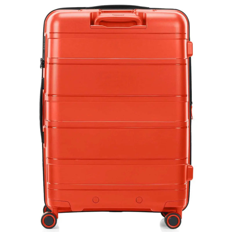 American Tourister Light Max 69 cm Expandable Spinner Suitcase - Flame Orange