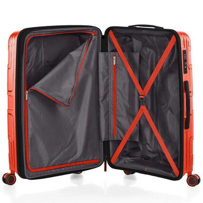 American Tourister Light Max 69 cm Expandable Spinner Suitcase - Flame Orange