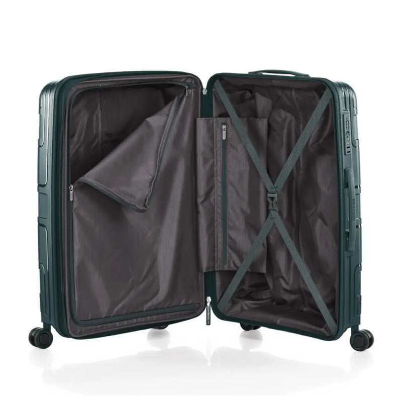 Zippered divider and packing straps