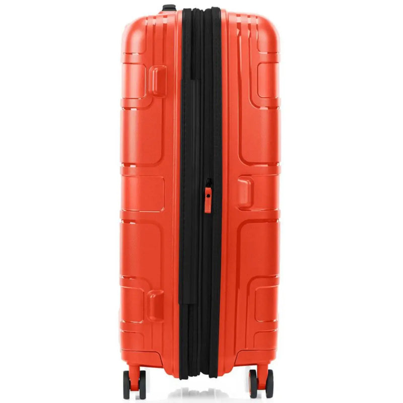 American Tourister Light Max 69 cm Expandable Spinner Suitcase - Flame Orange