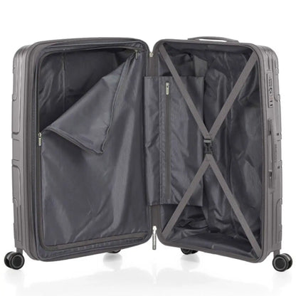 American Tourister Light Max 69 cm Expandable Spinner Suitcase - Mercury Grey