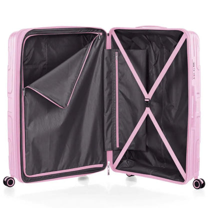 American Tourister Light Max 82 cm Expandable Spinner Suitcase - Fresh Pink