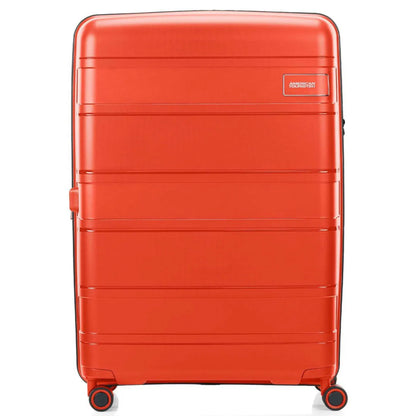 American Tourister Light Max 82 cm Expandable Spinner Suitcase - Flame Orange
