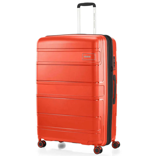 American Tourister Light Max 82 cm Expandable Spinner Suitcase - Flame Orange