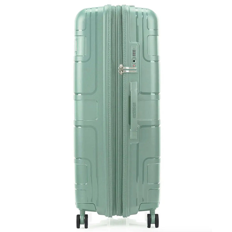 American Tourister Light Max 82 cm Expandable Spinner Suitcase Urban Green