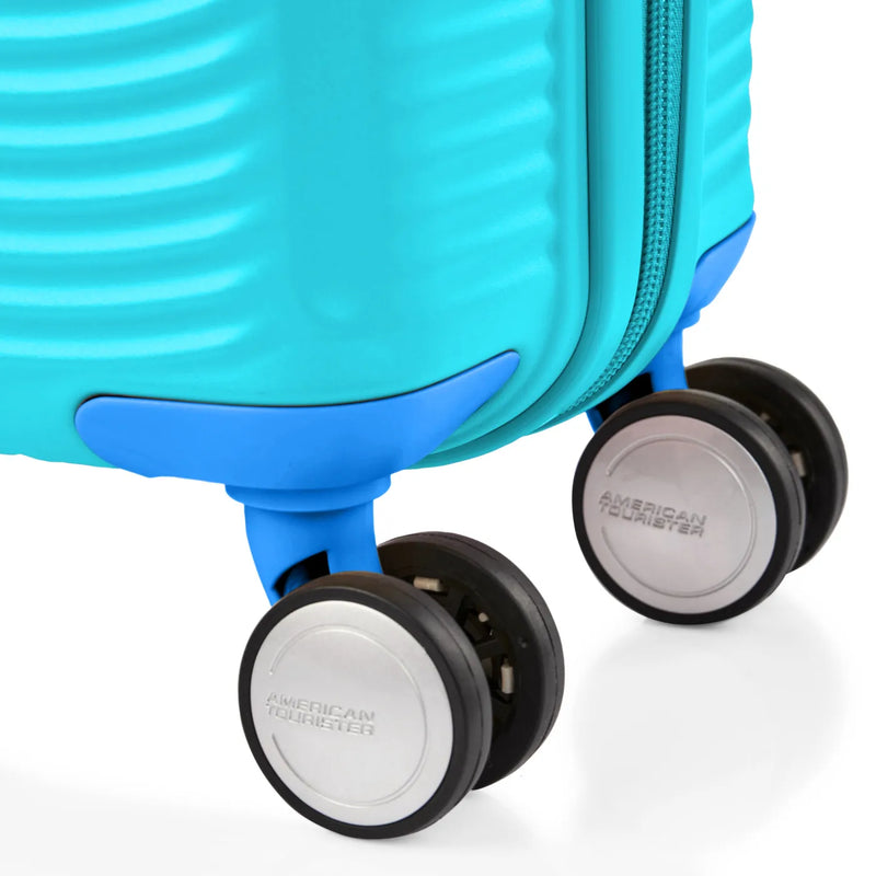 American Tourister Little Curio 47 cm Carry-On Kids Spinner Suitcase - Teal / Blue