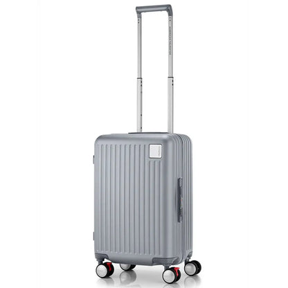 American Tourister Lockation 55 cm Carry-On Spinner Suitcase - Light Silver