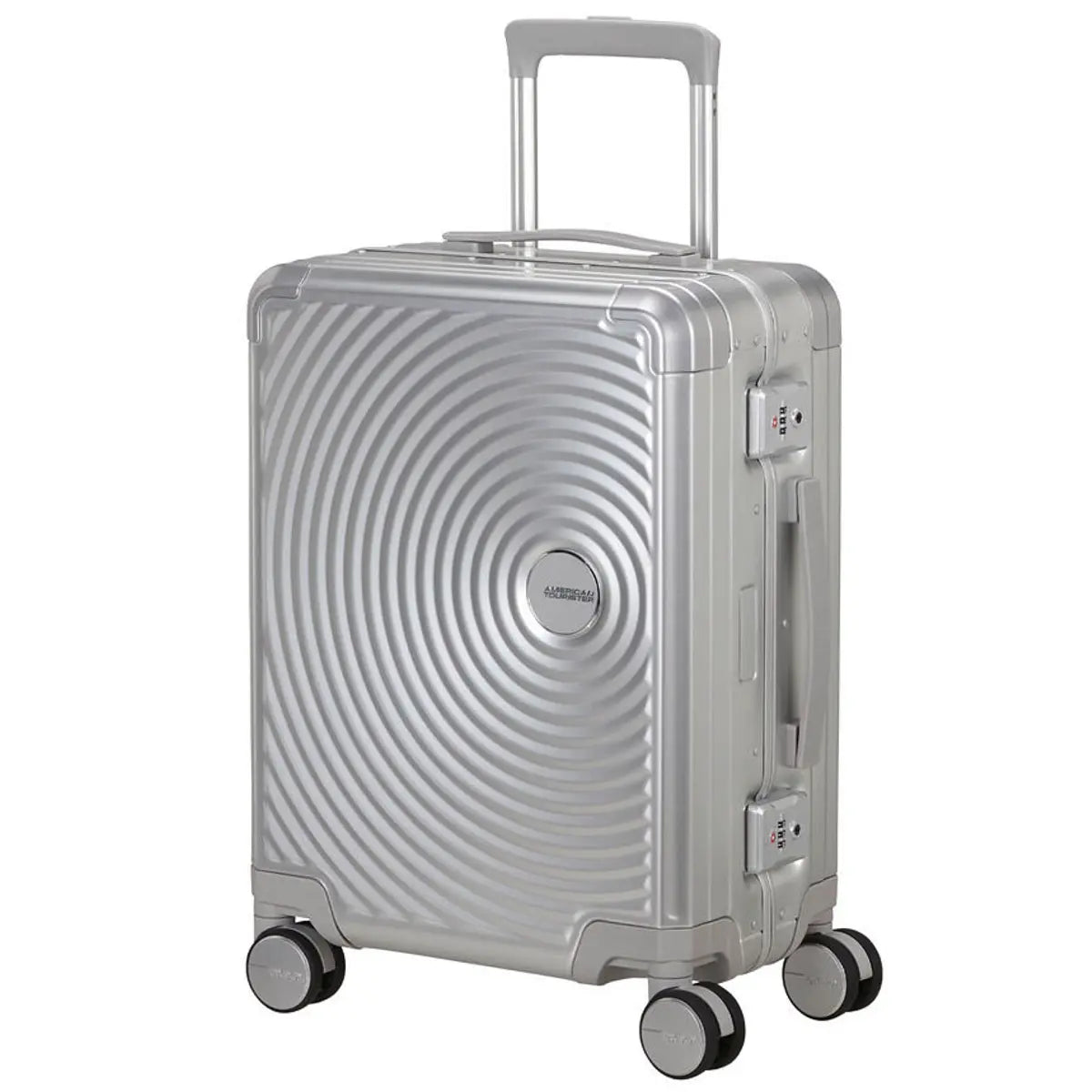 American Tourister Soundbox ALU 55 cm Carry-On Suitcase - Silver