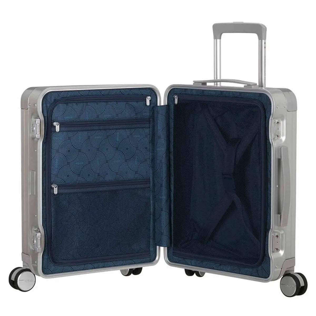 American Tourister Soundbox ALU 55 cm Carry-On Suitcase - Silver