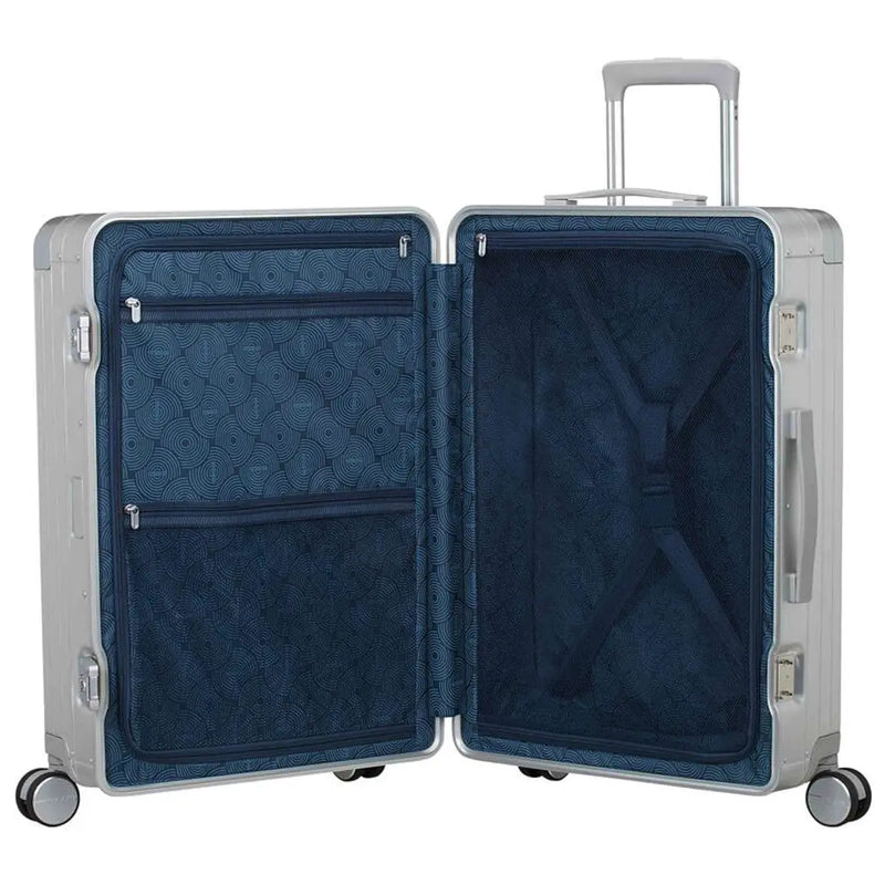 American Tourister Soundbox ALU 68 cm 4-Wheel Suitcase - Silver