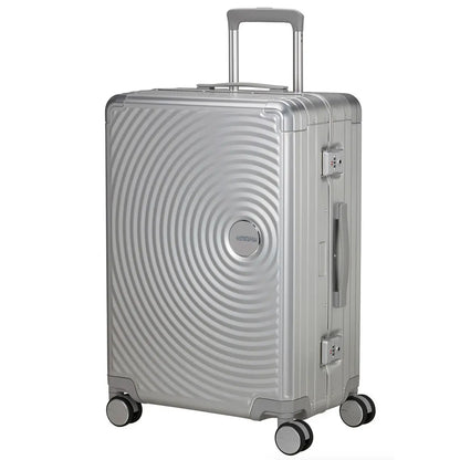 American Tourister Soundbox ALU 68 cm 4-Wheel Suitcase - Silver