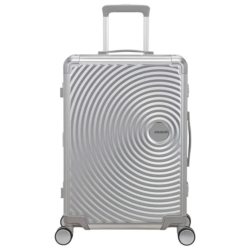 American Tourister Soundbox ALU 68 cm 4-Wheel Suitcase - Silver