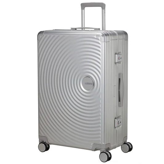 American Tourister Soundbox ALU 77 cm 4-Wheel Suitcase - Silver
