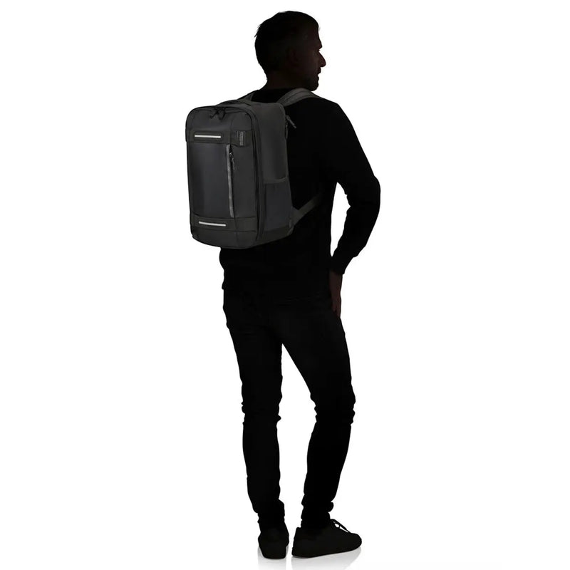 American Tourister Urban Track 14’’ Laptop Cabin Backpack - Asphalt Black