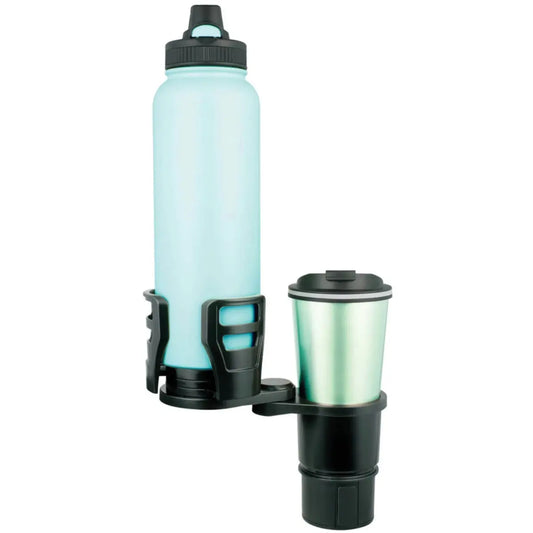 High walls ensure water bottle doesn't fall out during transit