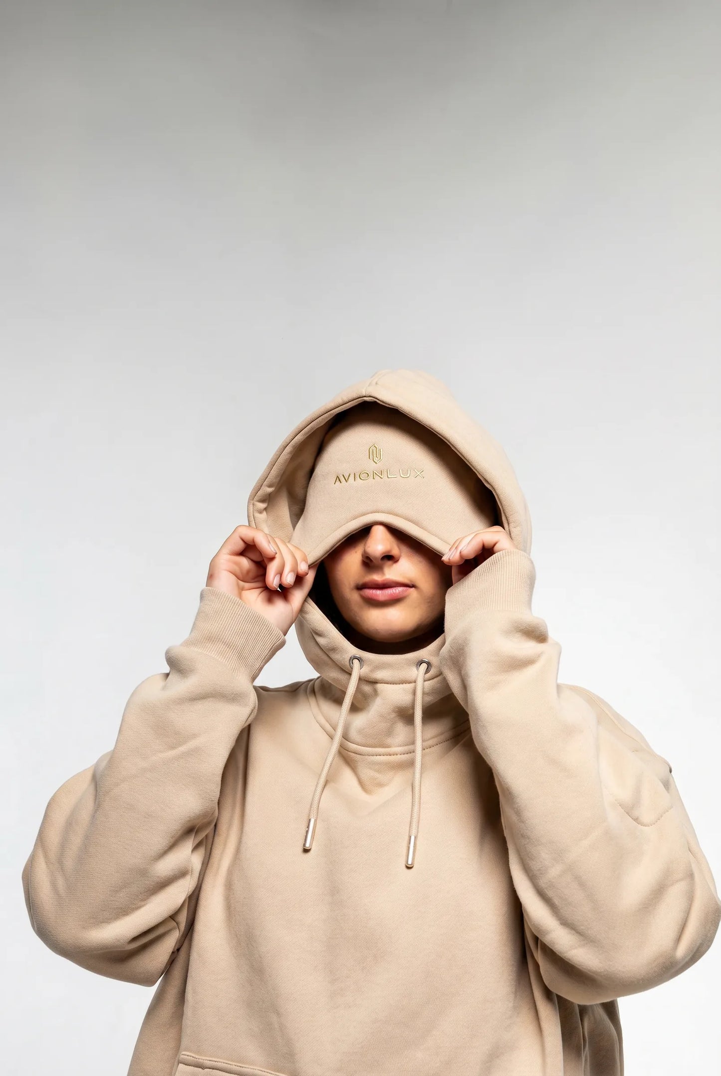 AVIONLUX Dream Premium Travel Hoodie - Dawn - avionlux dream hoodie dawn eye mask