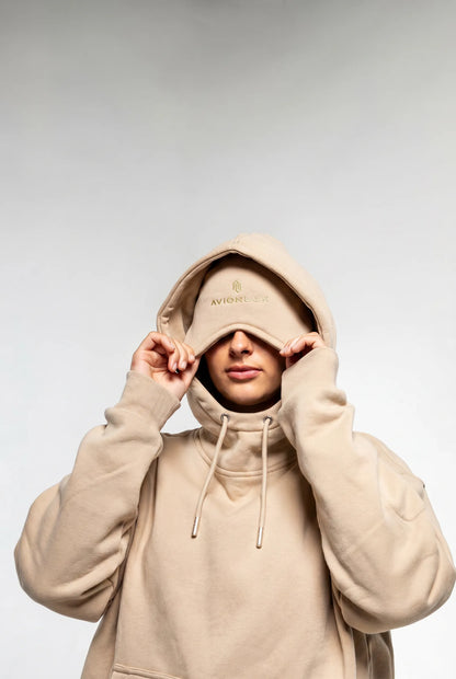 AVIONLUX Dream Premium Travel Hoodie - Dawn - avionlux dream hoodie dawn eye mask