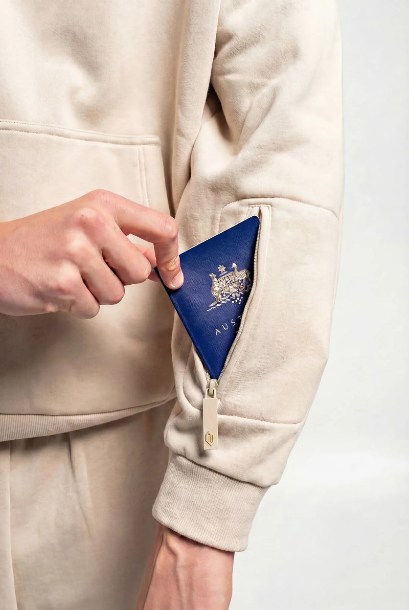 AVIONLUX Dream Premium Travel Hoodie - Dawn - avionlux dream hoodie dawn passport pocket