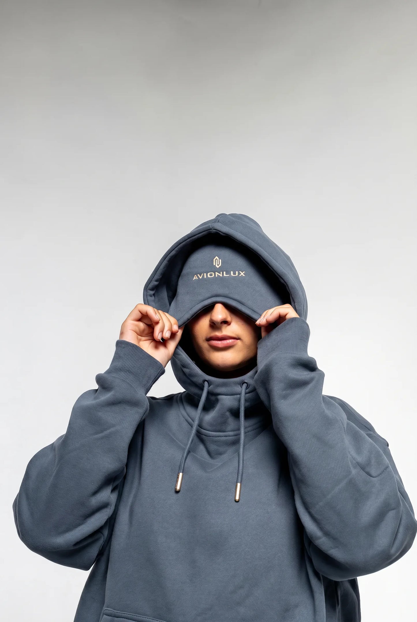 AVIONLUX Dream Premium Travel Hoodie - Dusk - avionlux dream hoodie dusk eye mask