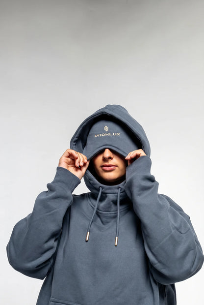 AVIONLUX Dream Premium Travel Hoodie - Dusk - avionlux dream hoodie dusk eye mask