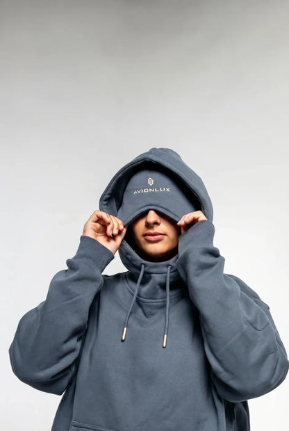 AVIONLUX Dream Premium Travel Hoodie - Dusk - avionlux dream hoodie dusk eye mask