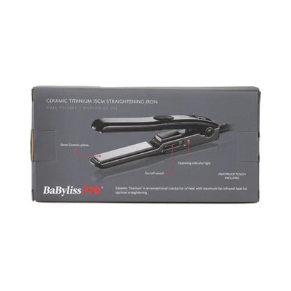 BaByliss Pro Mini Travel Hair Straightener - Black