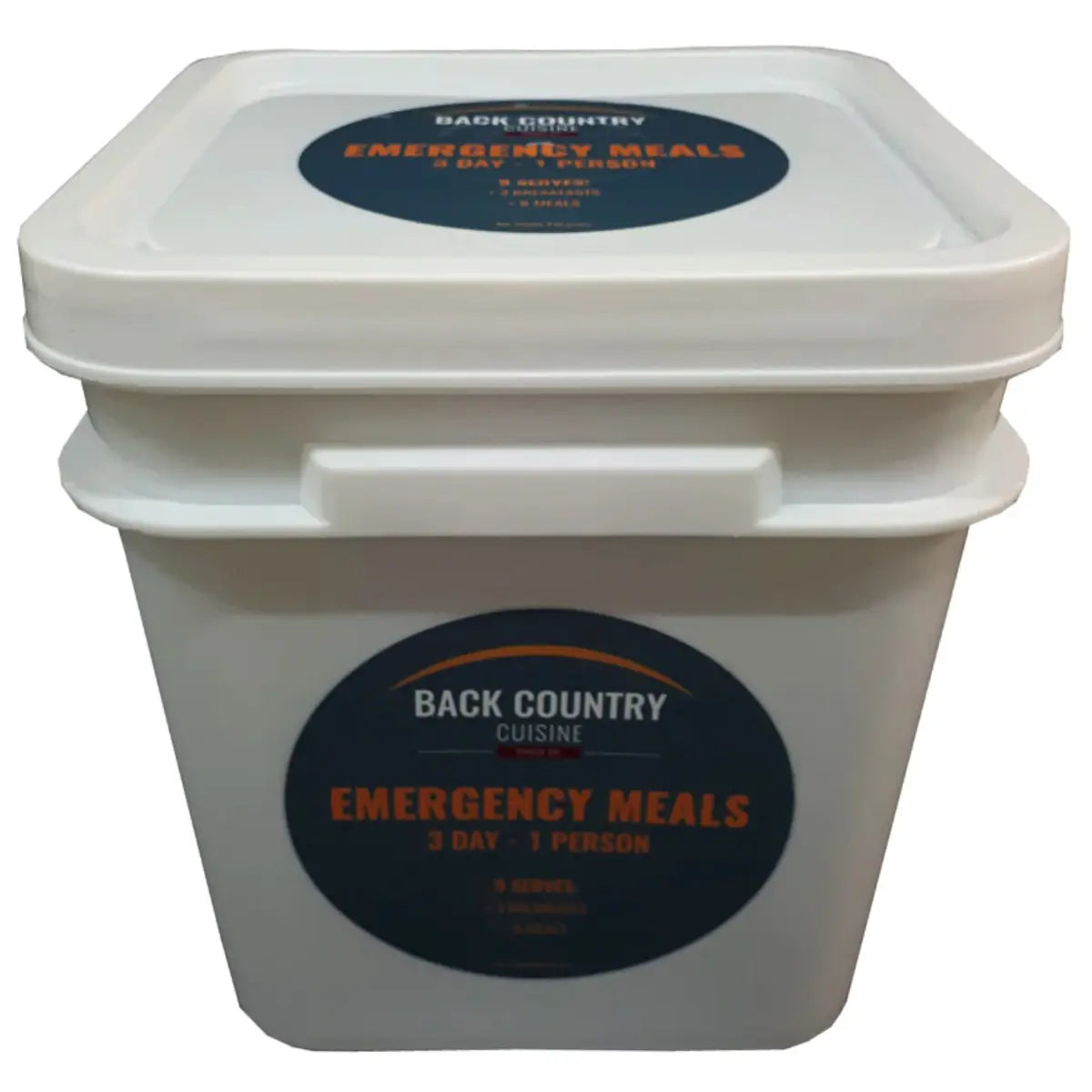 Back Country Cuisine 3 Day Emergency Bucket - Freeze Dried Food (9 Meals)