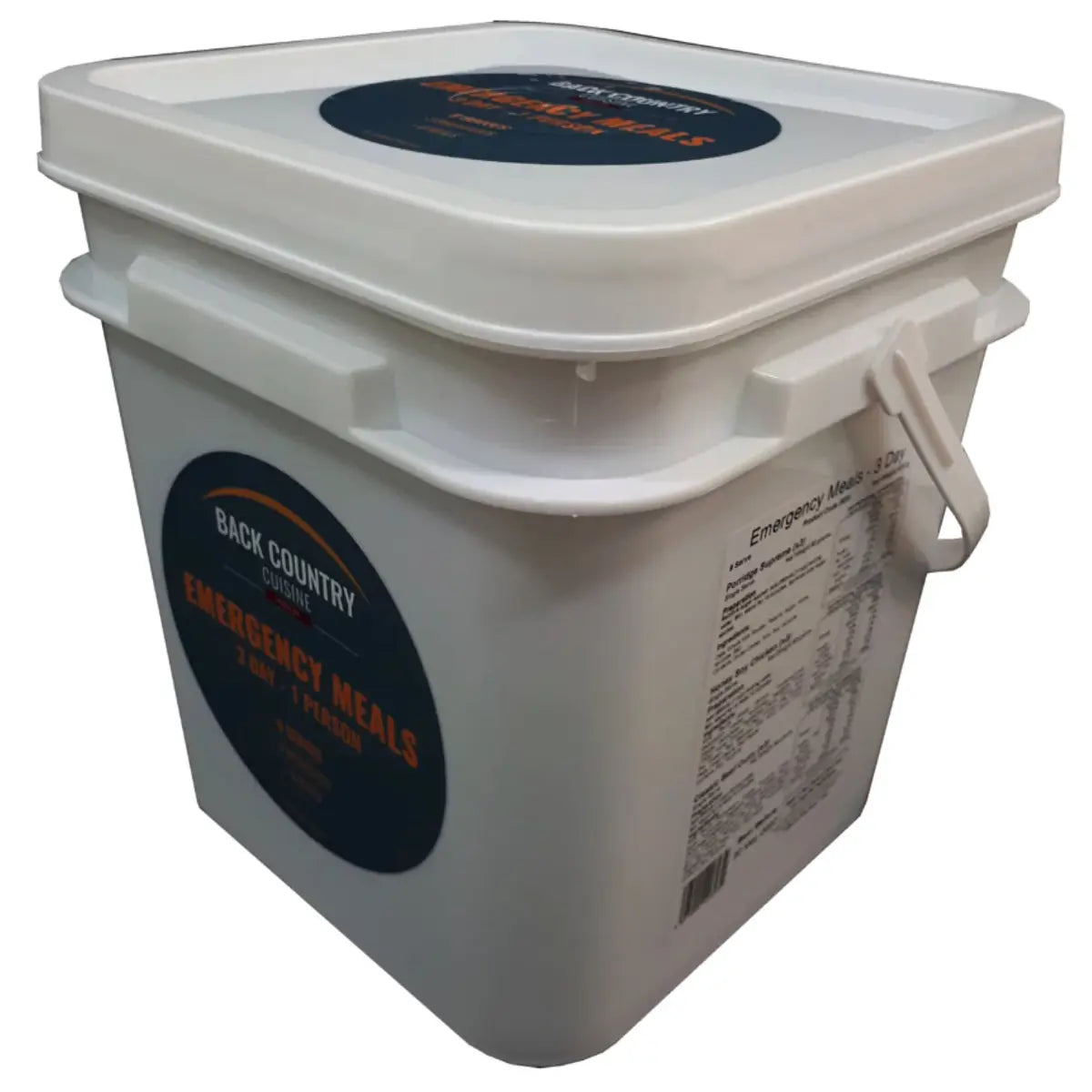 Back Country Cuisine 3 Day Emergency Bucket - Freeze Dried Food (9 Meals)