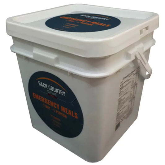 Back Country Cuisine 7 Day Emergency Bucket - Freeze Dried Food (21 Meals)