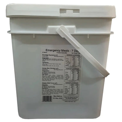 Back Country Cuisine 7 Day Emergency Bucket - Freeze Dried Food (21 Meals)