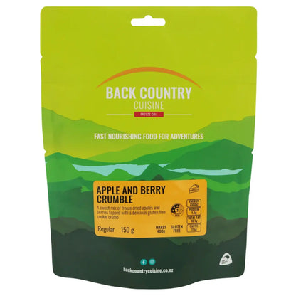 Back Country Cuisine : Apple and Berry Crumble - Regular Serve