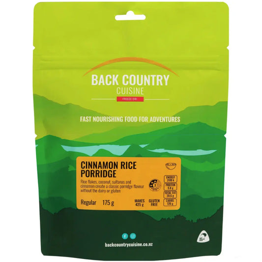 Back Country Cuisine Cinnamon Rice Porridge - Regular Serve (Gluten Free)
