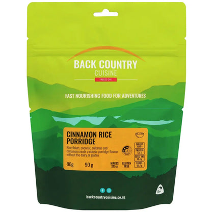 Back Country Cuisine Cinnamon Rice Porridge - Small Serve (Gluten Free)