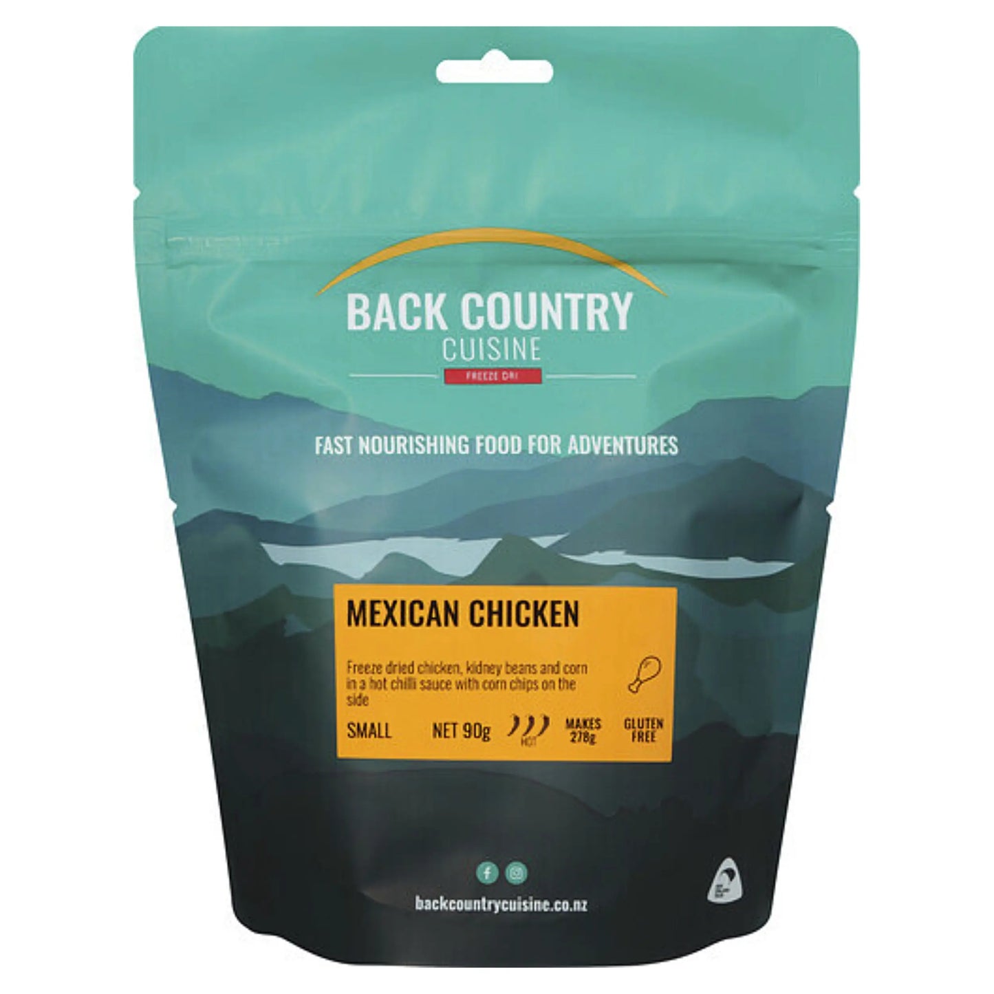 Back Country Cuisine : Mexican Chicken - Small Serve (Gluten Free)