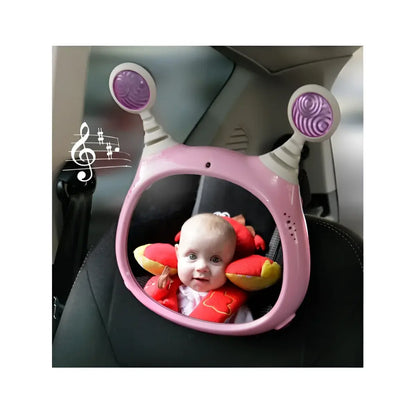 Convex mirror allowing you to safely check on your rear seated child from various wide angles while driving