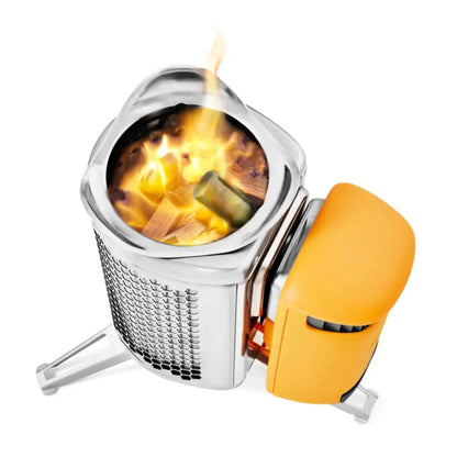 Burn sticks, wood scraps or pellets