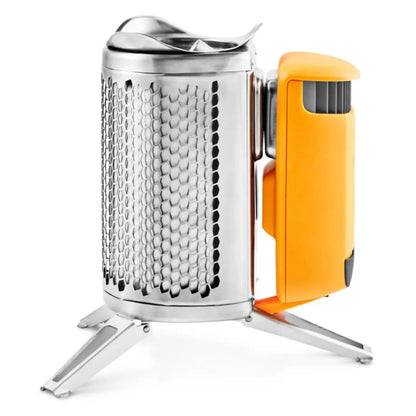 On-Board Battery - 3,200 mAh battery charges devices with or without a live fire