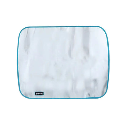 FireMat is made of Aluminum coated fiberglass fabric