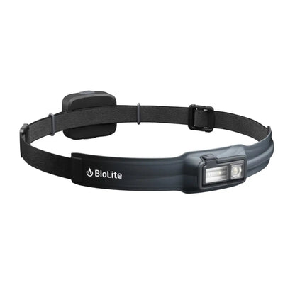 BioLite HeadLamp 425 - No-Bounce Rechargeable LED Head Light - Grey / Black