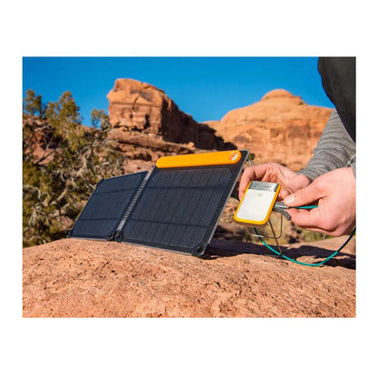 Optimal Sun System - Align integrated sundial for maximum power output and position easily from tents, trees, and uneven terrain with the 360 kickstand