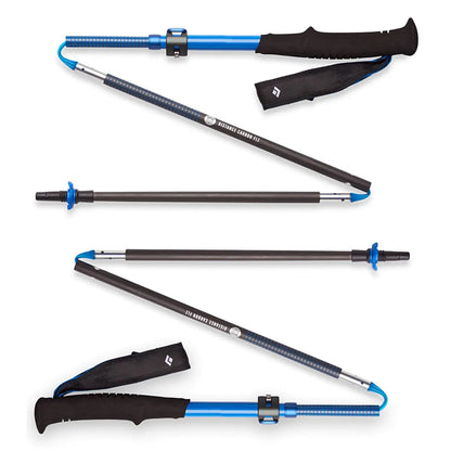 Black Diamond Distance Carbon FLZ Trekking Poles 110 cm - Ultra Blue