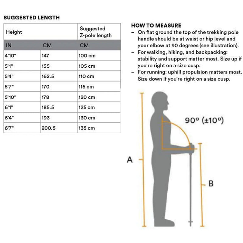 Black Diamond Pursuit Carbon Z Trekking Poles 120 cm - Octane