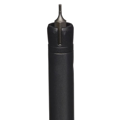 1.5 mm hex bit tool built into shaft for in-field maintenance