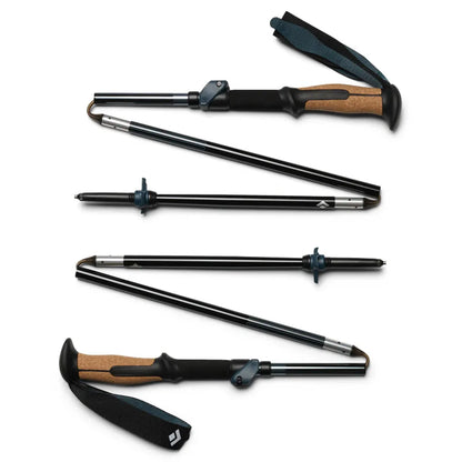 Black Diamond Trail Vista FLZ Trekking Poles 135 cm - Midnight Blue