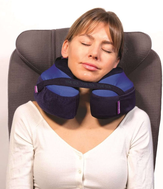 Cabeau The Neck's Evolution S3 - Memory Foam Neck Travel Pillow with Chin and Seat Strap