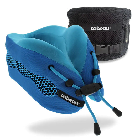 Cabeau Evolution Cool Memory Foam Travel Pillow - Blue