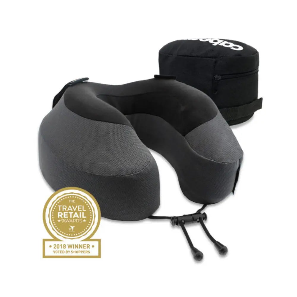 Cabeau Evolution S3 Memory Foam Travel Pillow - With Seat Strap System - Steel Grey