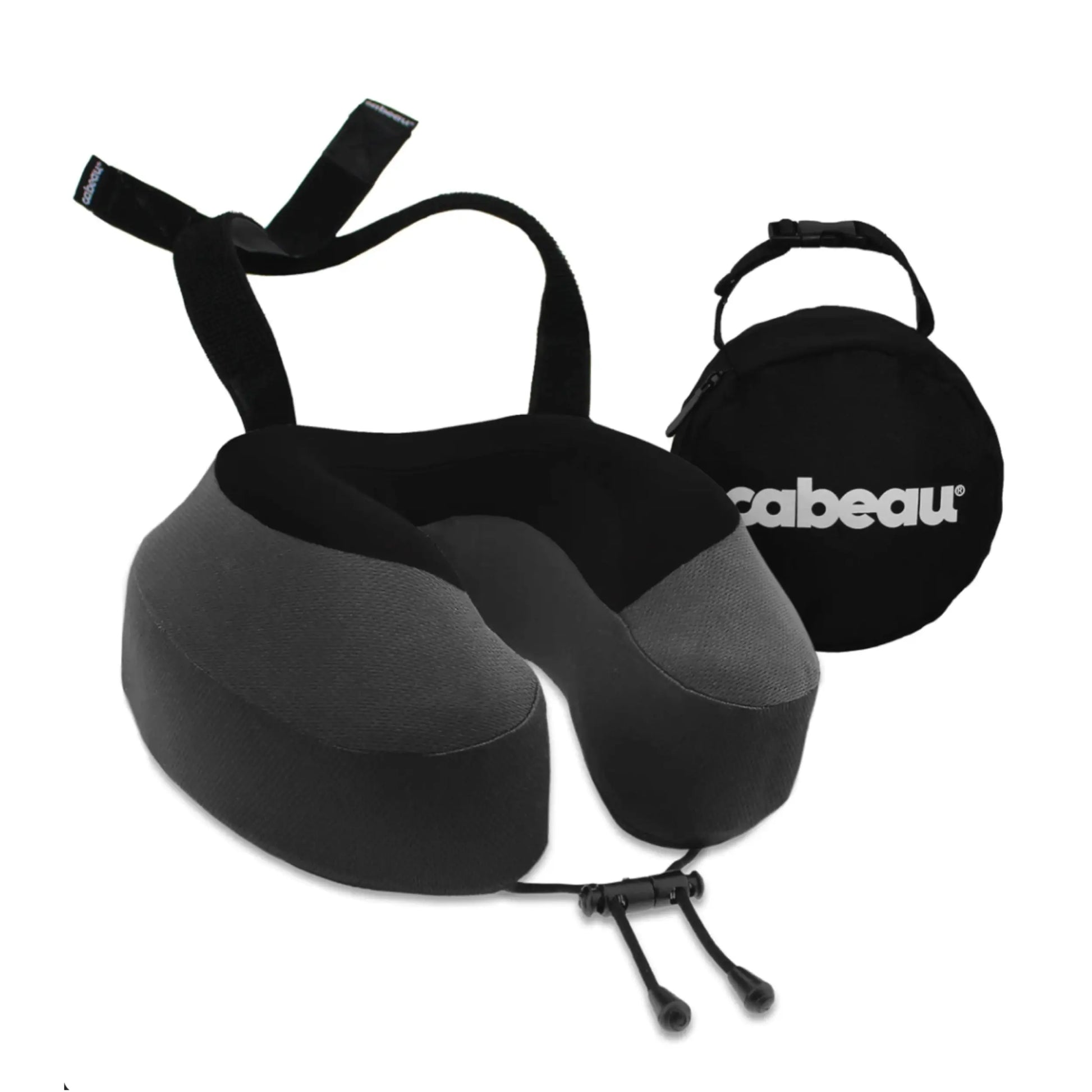 Cabeau Evolution S3 Memory Foam Travel Pillow - With Seat Strap System - Steel Grey