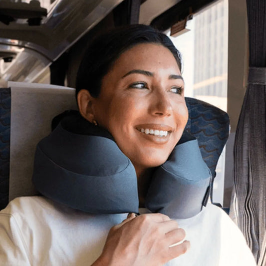 Cabeau Evolution S3 Memory Foam Travel Pillow - With Seat Strap System - Steel Grey